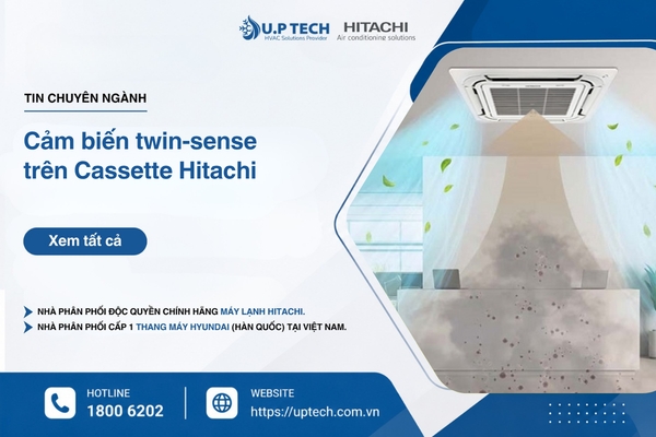 Cảm biến twin-sense trên Cassette Hitachi: Phát hiện nhiệt độ sàn giúp hạn chế tình trạng lạnh chân