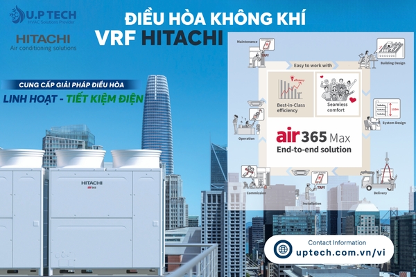 Điều Hòa Không Khí VRF Hitachi Cung Cấp Giải Pháp Điều Hòa Linh Hoạt - Tiết Kiệm Điện Cho Tòa Nhà