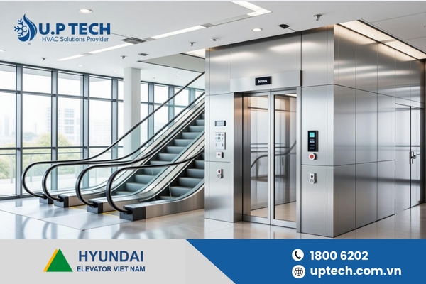Nhà Phân Phối Thang Máy Hyundai - U.P Tech Mang Công Nghệ Di Chuyển Tiên Tiến Đến Thời Kỳ Kỷ Nguyên Số