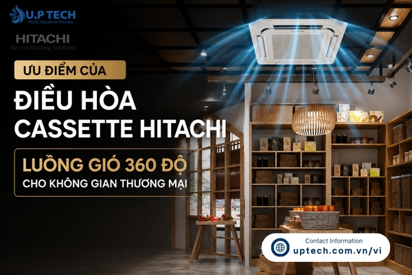 Ưu Điểm Của Điều Hòa Cassette Hitachi Luồng Gió 360 Độ Cho Không Gian Thương Mại